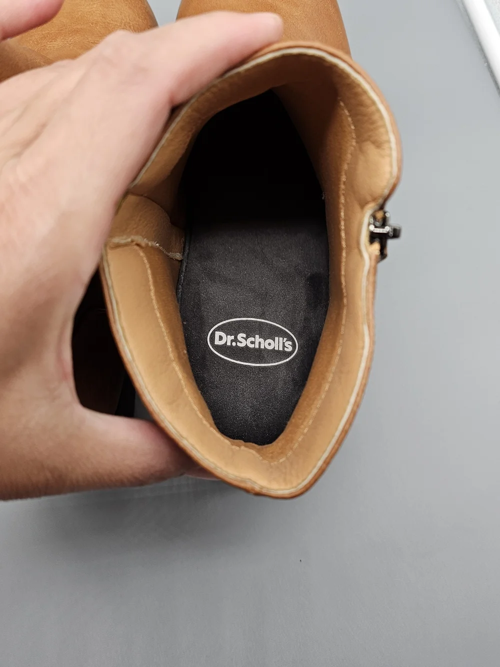 Dr. Scholl's Men's Tan Chukka Zip Boots